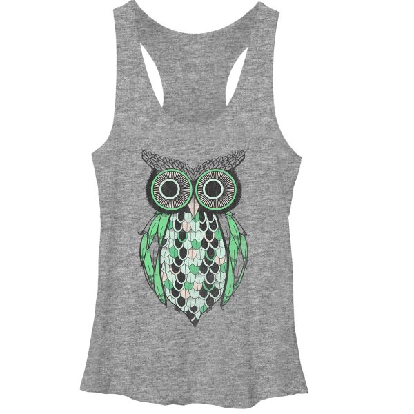 Junior’s Lost Gods Night Owl Racerback Tank Top