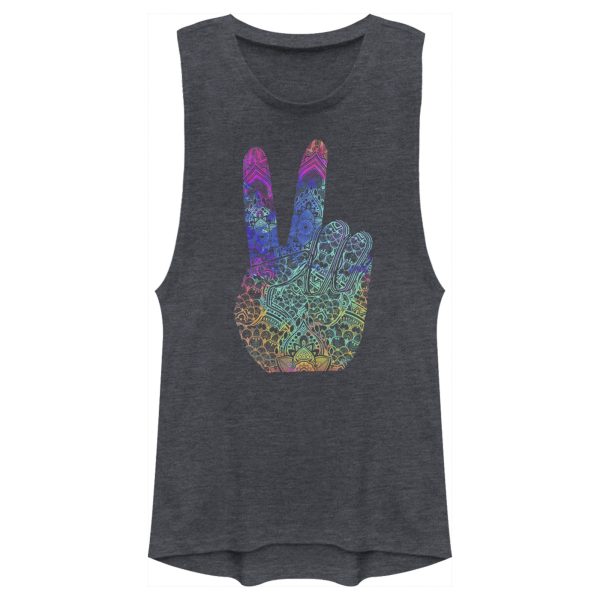 Junior’s Lost Gods Rainbow Henna Peace Festival Muscle Tee