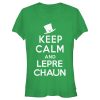 Junior’s Lost Gods St. Patrick’s Day Keep Calm and Leprechaun T-Shirt