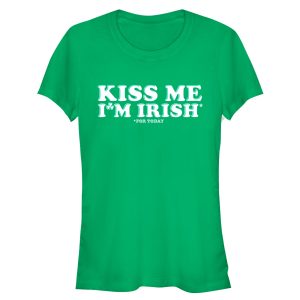 Junior’s Lost Gods St. Patrick’s Day Kiss Me Irish Today T-Shirt