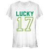 Junior’s Lost Gods St. Patrick’s Day Lucky Number 17 T-Shirt