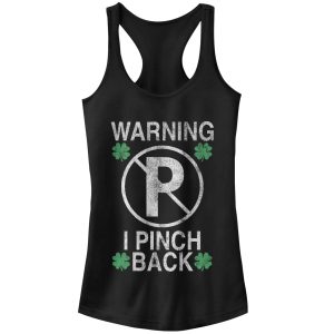 Junior’s Lost Gods St. Patrick’s Day Pinch Back Racerback Tank Top
