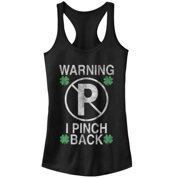 Junior’s Lost Gods St. Patrick’s Day Pinch Back Racerback Tank Top