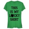 Junior’s Lost Gods St. Patrick’s Day This is my Lucky Shirt T-Shirt