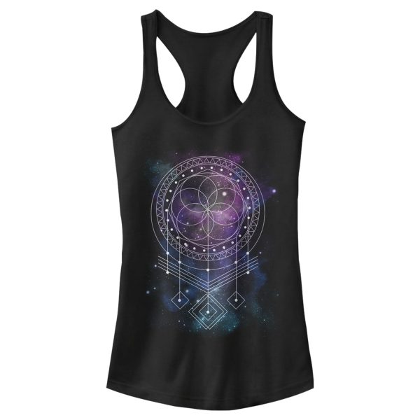 Junior’s Lost Gods Starry Mosaic Ornament Racerback Tank Top