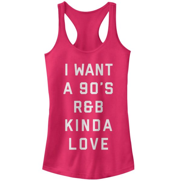 Junior’s Lost Gods Valentine’s Day 90’S R&B Love Racerback Tank Top