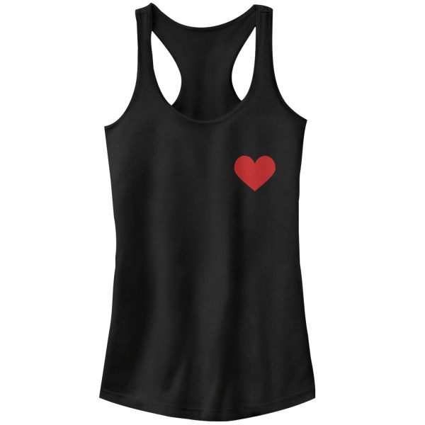 Junior’s Lost Gods Valentine’s Day Mini Heart Racerback Tank Top