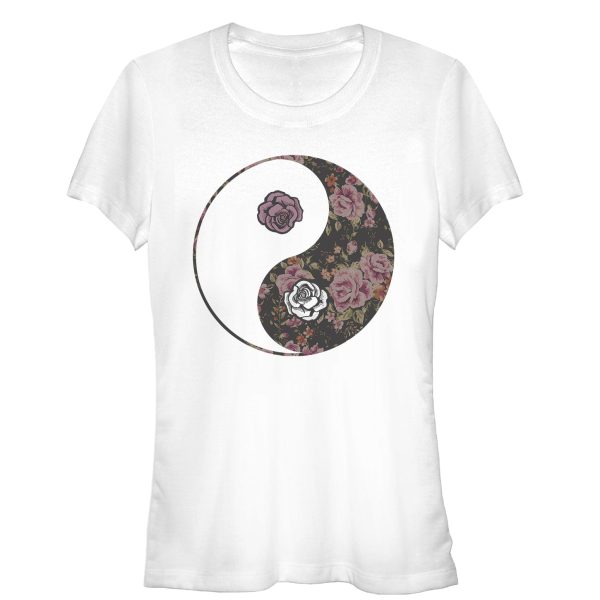 Junior’s Lost Gods Yin Yang Roses T-Shirt