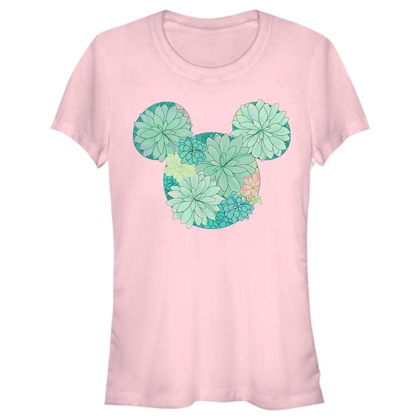 Junior’s Mickey & Friends Botanical Logo T-Shirt