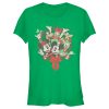 Junior’s Mickey & Friends Christmas Group Shot Wreath T-Shirt