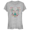 Junior’s Mickey & Friends Christmas Silhouette T-Shirt
