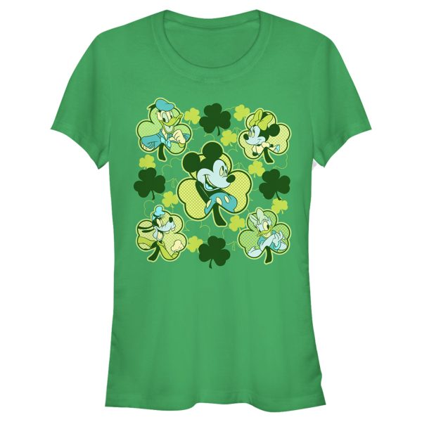 Junior’s Mickey & Friends Clover Squad T-Shirt