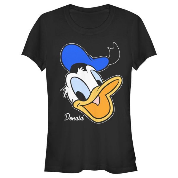 Junior’s Mickey & Friends Donald Duck Big Face T-Shirt