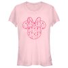 Junior’s Mickey & Friends Mickey and Friends Minnie Heart Silhouette T-Shirt