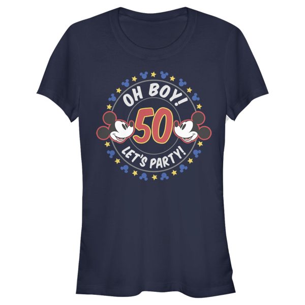 Junior’s Mickey & Friends Oh Boy Let’s Party T-Shirt