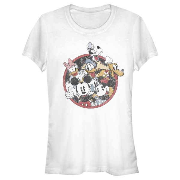 Junior’s Mickey & Friends Retro Group Shot T-Shirt