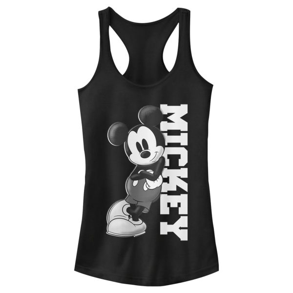 Junior’s Mickey & Friends Retro Leaning Racerback Tank Top