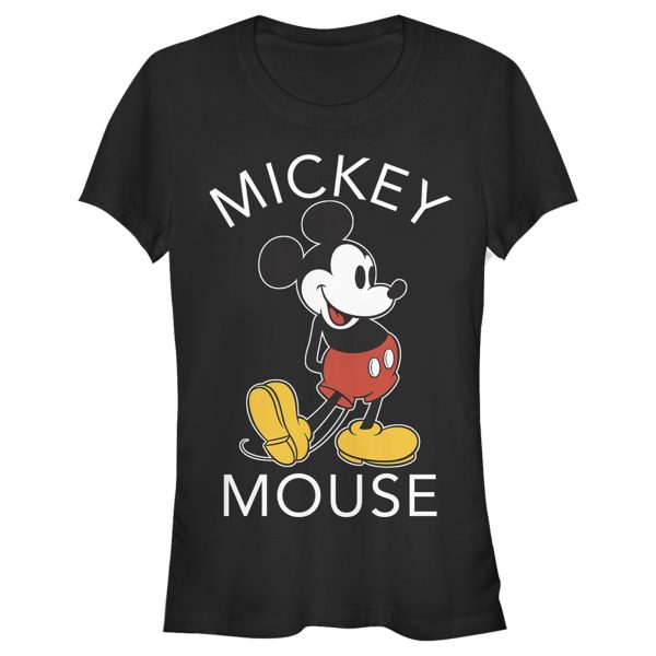 Junior’s Mickey & Friends Retro Mickey Mouse Pose T-Shirt