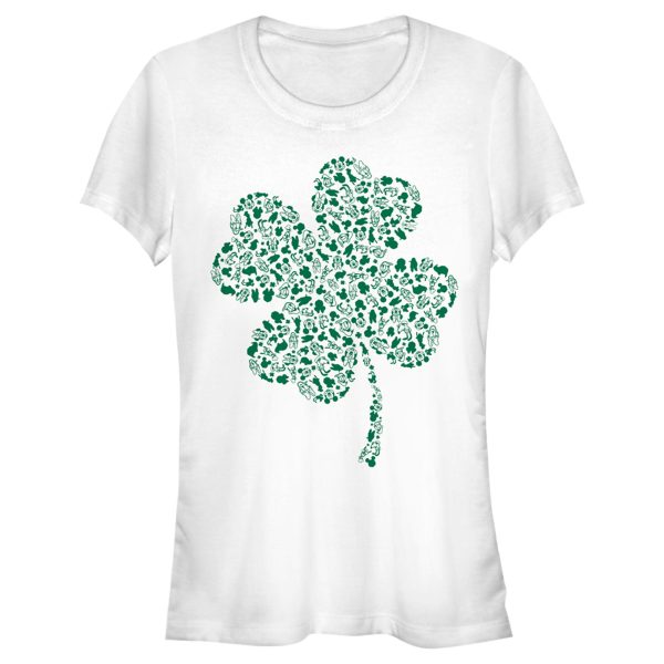 Junior’s Mickey & Friends Shamrock Friends T-Shirt