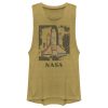 Junior’s NASA Color Pop Launch Edgy Palm Tree Festival Muscle Tee
