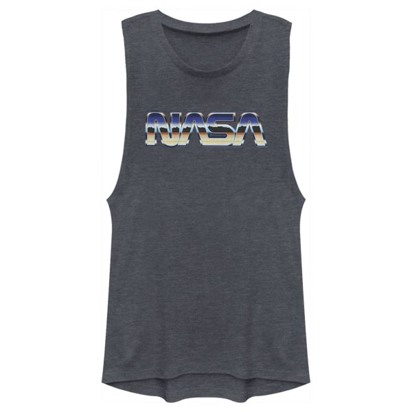 Junior’s NASA Desert Landscape Logo Festival Muscle Tee