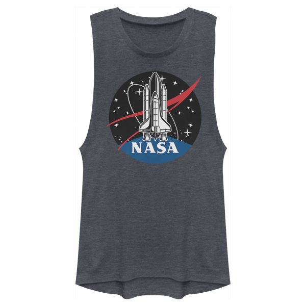 Junior’s NASA Rocket Logo Festival Muscle Tee