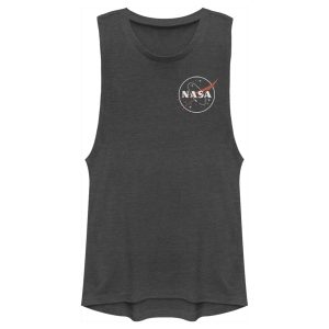 Junior’s NASA Sleek Logo Festival Muscle Tee