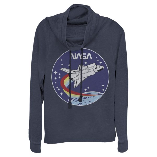 Junior’s NASA Space Rocket Cowl Neck Sweatshirt