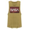 Junior’s NASA Space Shuttle Blast Off Text Over Lay Festival Muscle Tee
