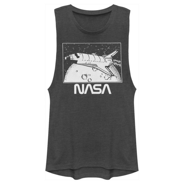 Junior’s NASA Vintage Shuttle Frame Festival Muscle Tee