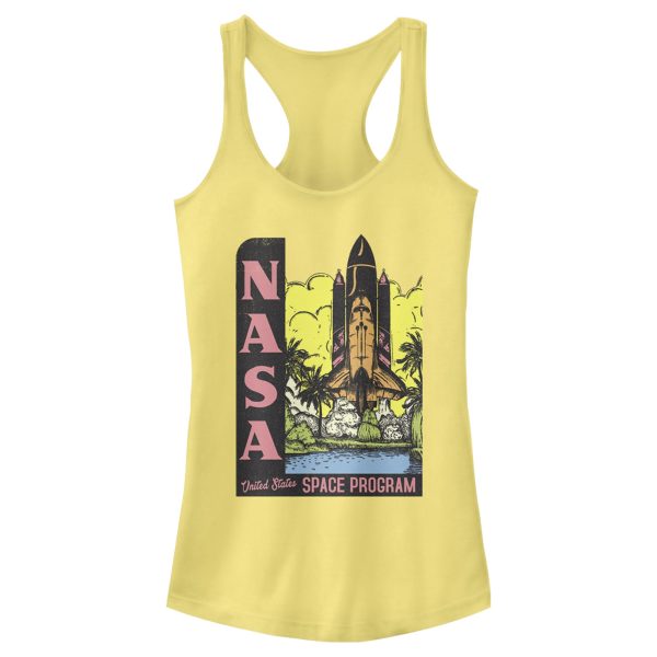 Junior’s NASA Vintage Space Program Racerback Tank Top