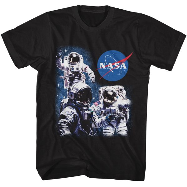 NASA – Three Astronauts & Meatball Logo