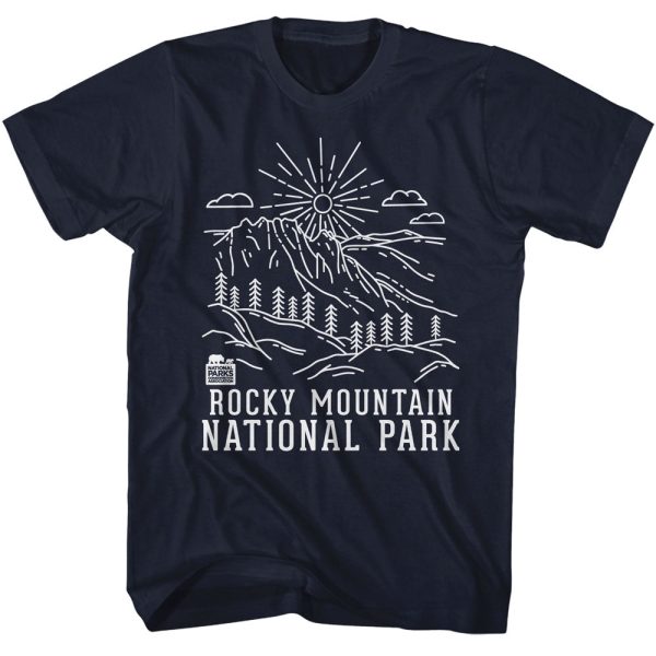 National Parks – Rocky Mountain Line Art