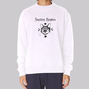 3 Eyed Cat Smashing Pumpkins Sweatshirt 3 Eyed Cat Smashing Pumpkins Sweatshirt