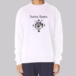 3 Eyed Cat Smashing Pumpkins Sweatshirt 3 3 Eyed Cat Smashing Pumpkins Sweatshirt 4