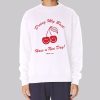90’s Doing My Best Smiley Face Cherry Sweatshirt