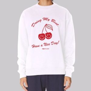 90's Doing My Best Smiley Face Cherry Sweatshirt 3 90s Doing My Best Smiley Face Cherry Sweatshirt 4