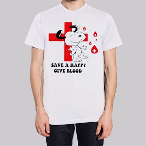 A Happy Donating Blood Snoopy Sweatshirt 3