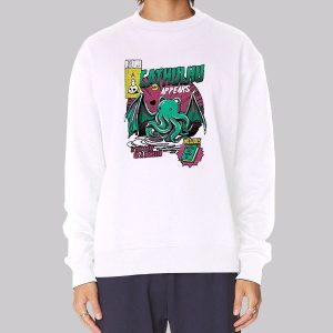 A Wild Cathulhu Poster Graphic Sweatshirt A Wild Cathulhu Poster Graphic Sweatshirt
