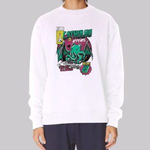 A Wild Cathulhu Poster Graphic Sweatshirt 3 A Wild Cathulhu Poster Graphic Sweatshirt 4