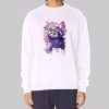 Aesthetic Purple Cat Sweatshirt