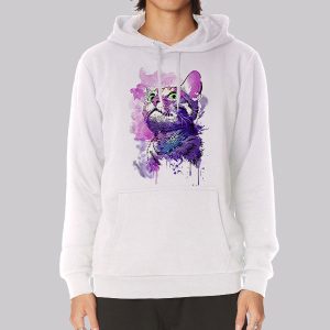 Aesthetic Purple Cat Sweatshirt