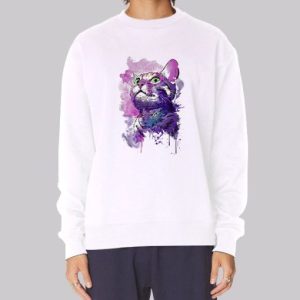Aesthetic Purple Cat Sweatshirt 3 Aesthetic Purple Cat Sweatshirt 4
