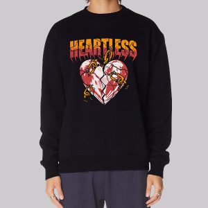 Aesthetic Typography Art Heartless Sweatshirt