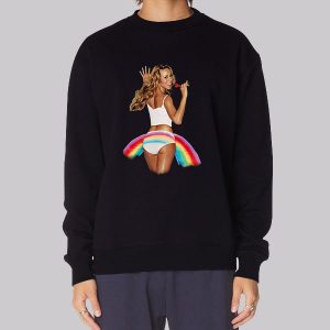 Album Merch Tour Mariah Carey Rainbow Sweatshirt