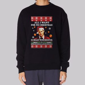 All I Want for Th Christmas Is Jared Padalecki Sweatshirt All I Want for Th Christmas Is Jared Padalecki Sweatshirt