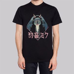 Anime Demon Mask Hatsune Miku Sweatshirt 3