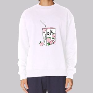 Anime Juice Box Peach Japanese Sweatshirt
