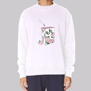 Anime Juice Box Peach Japanese Sweatshirt 4