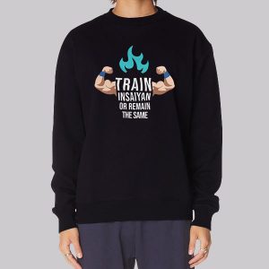 Anime Workout Clothes Train Insaiyan Sweatshirt Anime Workout Clothes Train Insaiyan Sweatshirt